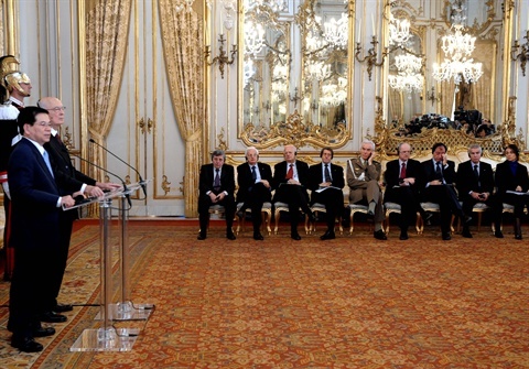 Quirinale, incontro Presidente Napolitano e Nguyen Phu Trongun
